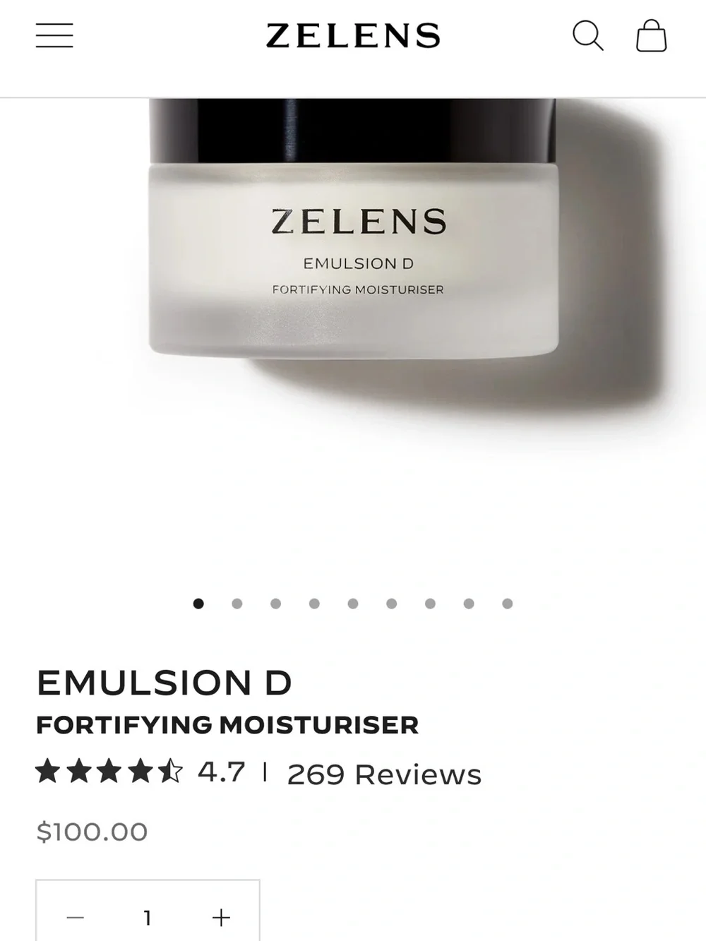 Zelens Emulsion D Fortifying Moisturiser -